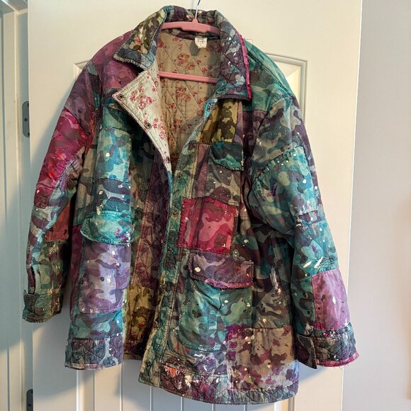 Magnolia Pearl Patchwork Puff Jacket #1068   RARE - NWOT - Picture 4 of 16
